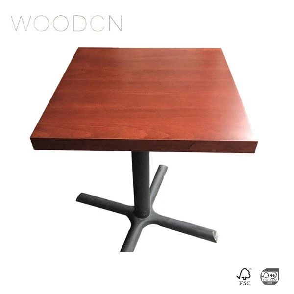 Oak Wood Dining Veneer Table For Restaurant